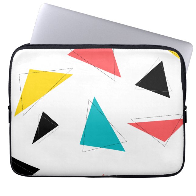 Coole, einzigartige, trendige, bunte, urbane Dreie Laptopschutzhülle (Vorderseite)