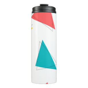 Coole, einzigartige, trendige, bunte, urbane Dreie Thermosbecher