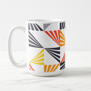 Coole, einzigartige, trendige, urbane, bunte Dreie Kaffeetasse