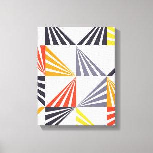 Coole, einzigartige, trendige, urbane, bunte Dreie Leinwanddruck