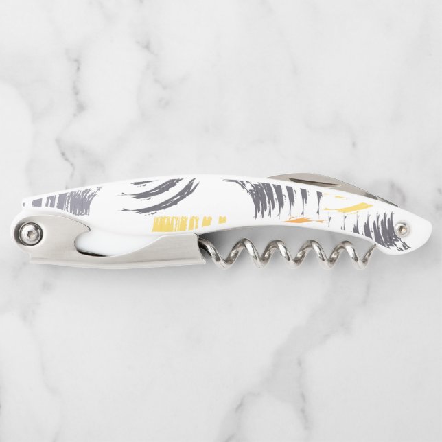 Coole, einzigartige, trendige, urbane, farbenfrohe kellnermesser (Vorderseite)