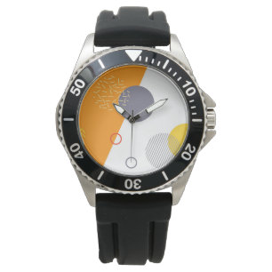 Coole, einzigartige, trendige, urbane geometrische armbanduhr