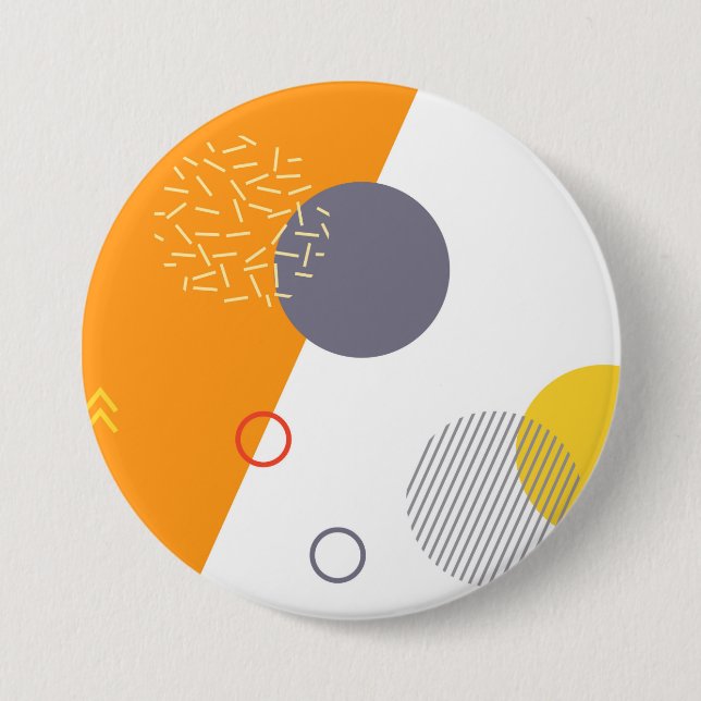 Coole, einzigartige, trendige, urbane geometrische button (Vorderseite)