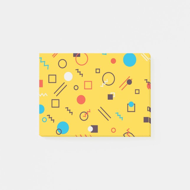 Coole, einzigartige, trendige, urbane geometrische post-it klebezettel (Vorderseite)