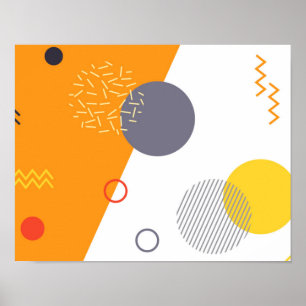 Coole, einzigartige, trendige, urbane geometrische poster