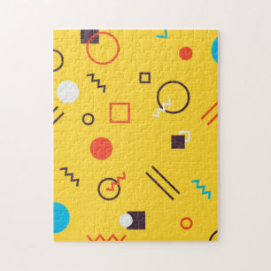 Coole, einzigartige, trendige, urbane geometrische puzzle
