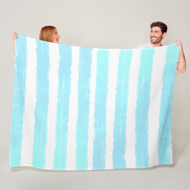 Coole Eisblau Shimmer Fleecedecke (Beispiel)