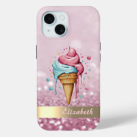 Coole Eiscreme Driving Glitzer Bokeh