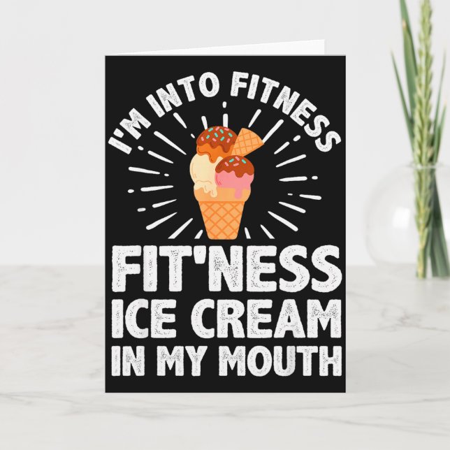 Coole Eiscreme-Kostüm Für Männer Frauen Dessert Ei Karte (Vorderseite)