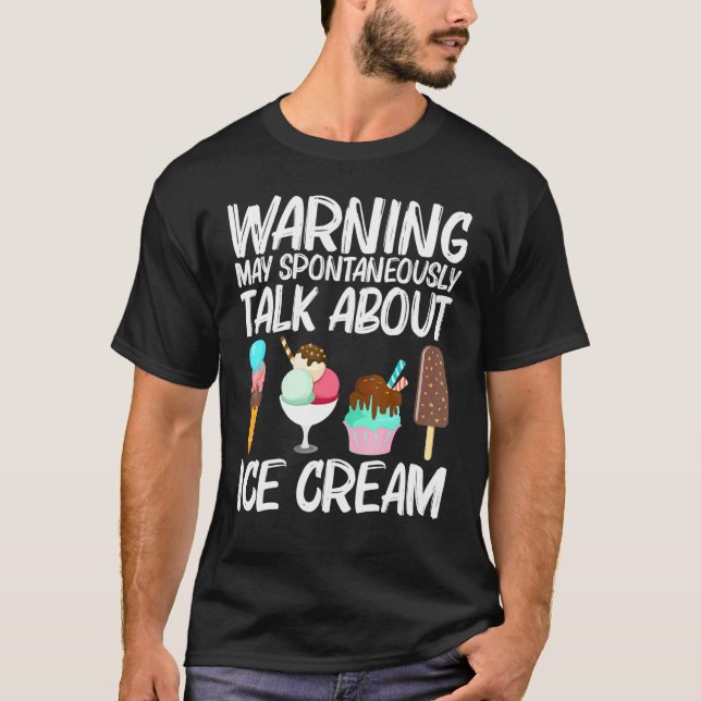 Coole Eiscreme Kunst für Männer Frauen Gelatine Kr T-Shirt (Vorderseite)