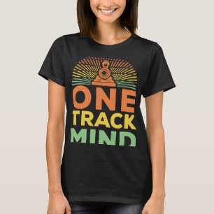 Coole Eisenbahn Ein-Gleis-Mentalität Vintage-Artwo T-Shirt
