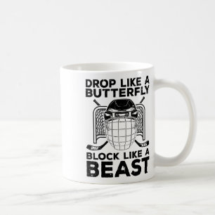 Coole Eishockey-Kunst für Männer Frauen Torwart Ei Kaffeetasse