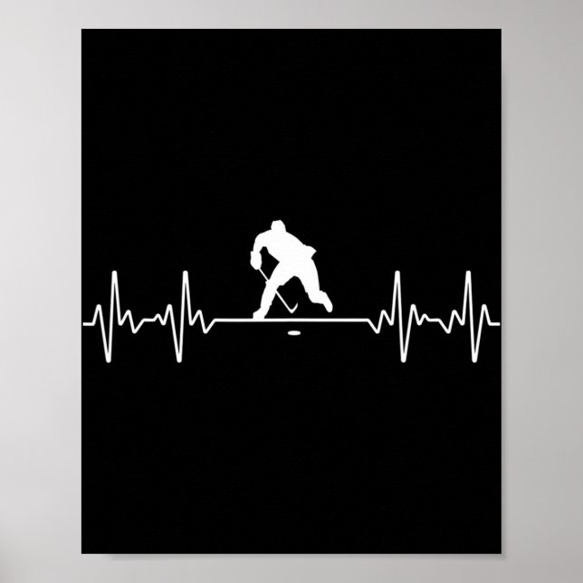 Coole Eishockeykunst für Herren - Frauenhockey-Spi Poster (Vorne)