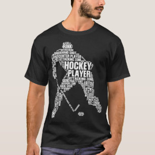 Coole Eishockeykunst Männer Frauen Mädchen Eishock T-Shirt