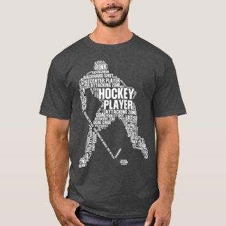 Coole Eishockeykunst Männer Frauen Mädchen Eishock T-Shirt
