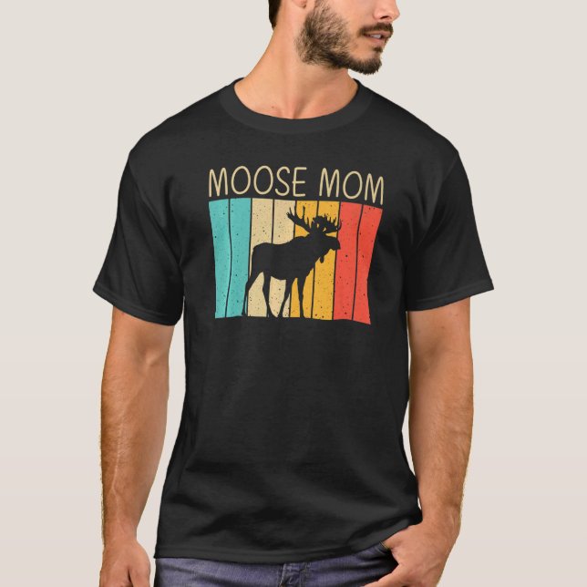 Coole Elche für Mama Mama Moose Alaska Elk Hun T-Shirt (Vorderseite)