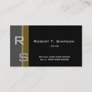 coole, elegante, einfache schwarze Visitenkarte