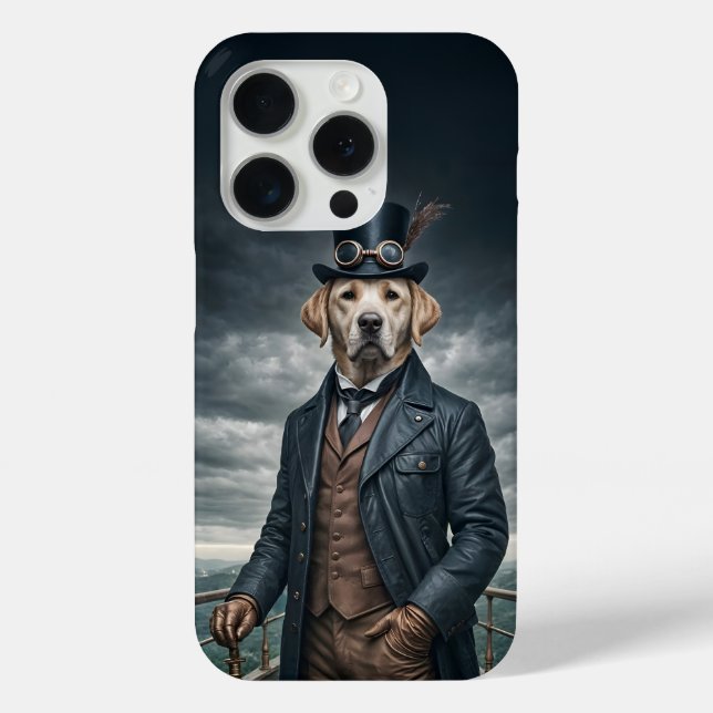 Coole Elegante Viktorianische Steampunk Labrador H Case-Mate iPhone Hülle (Rückseite)