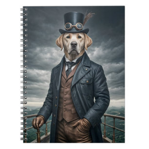 Coole Elegante Viktorianische Steampunk Labrador H Notizblock