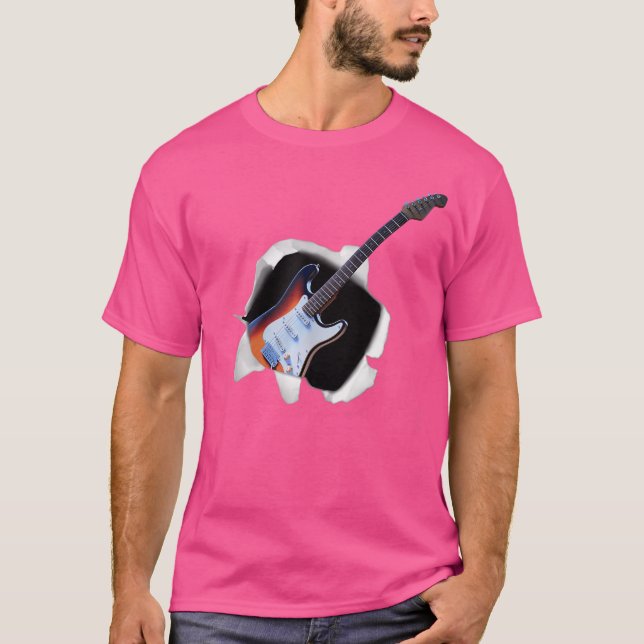 Coole elektrische akustische Gitarre Shirt Gitarri (Vorderseite)