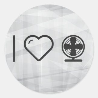 Coole elektrische Lüfter Runder Aufkleber