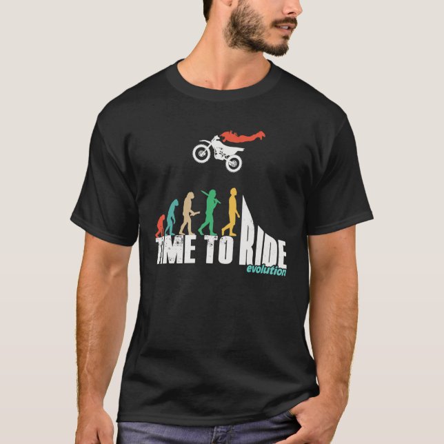 Coole Enduro Motorrad-MX Kleidung Zeit bis zum Sta T-Shirt (Vorderseite)