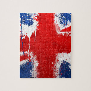 Coole englische Flagge Puzzle