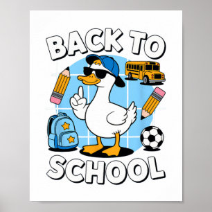 Coole Ente zurück zum Shirt Funny Kids First Da Poster