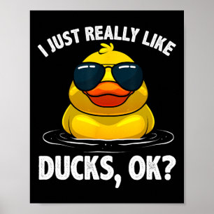 Coole Enten Frauen Entenliebhaber Ente Hu Poster