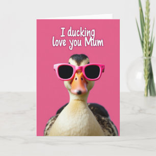 Coole Enten-Sonnenbrille-Portraitkarte Karte