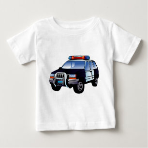 Coole Entwicklung des Cartoon von Polizeiwagen für Baby T-shirt