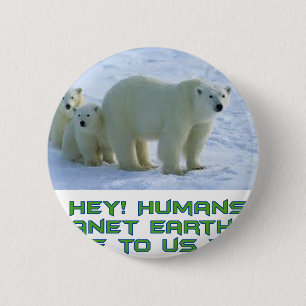 coole Entwürfe des polaren Bären Button
