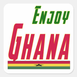 Coole Entwürfe für Ghana Quadratischer Aufkleber