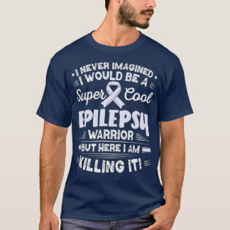 Coole Epilepsie Warrior Epilepsie Bewusstsein T-Shirt