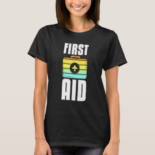 Coole Erste-Hilfe-Anzug Vintage-Grafik Rotes Kreuz T-Shirt