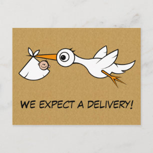 Coole Erwartung Ankündigungspostkarte