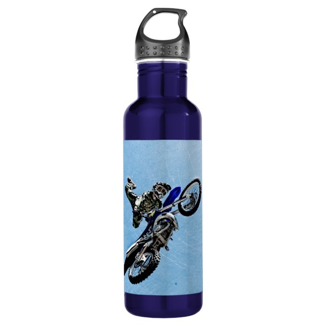 Coole Extreme Motocross Wasserflasche Trinkflasche (Vorderseite)