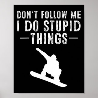 Coole Extreme Sports Liebhaber Snowboard Kinder De Poster