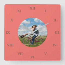 Coole Fab Foto Collage Quadratische Wanduhr