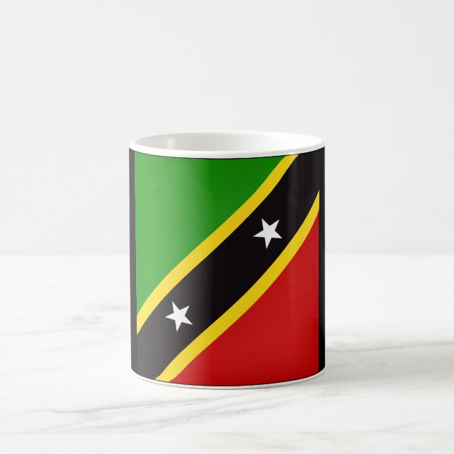 Coole Fahne St. Kitts und Nevis Kaffeetasse (Mittel)