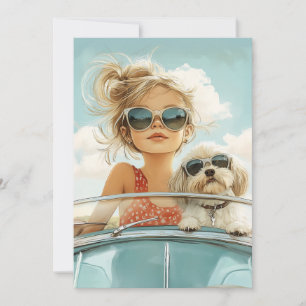 Coole Fahrt mit bester Freundschaft Einladung