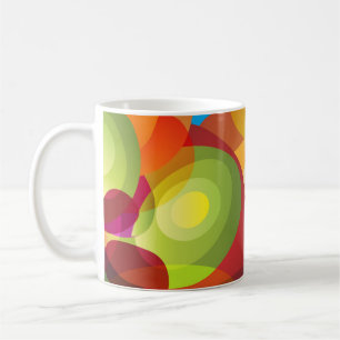 Coole Fantasy-Blasen und Kreise Kaffeetasse