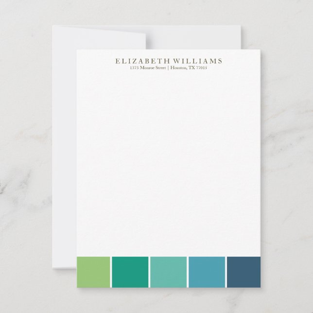 Coole Farbblöcke Danke an die Karten (Vorderseite)