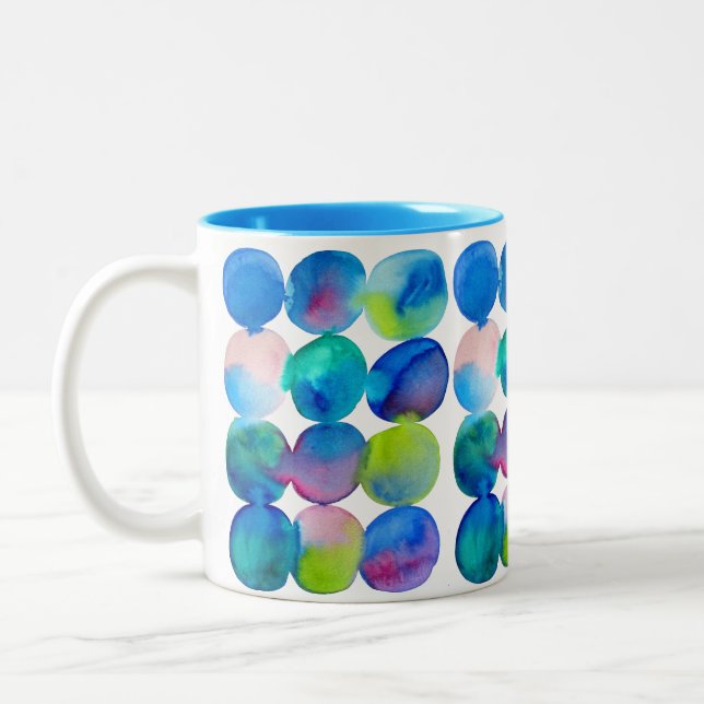 Coole Farbe der abstrakten Kunst des Zweifarbige Tasse