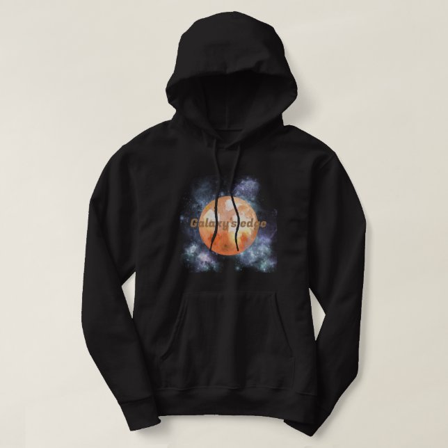 Coole Farben Galaxy's Edge l Orange und Schwarz Hoodie (Design vorne)