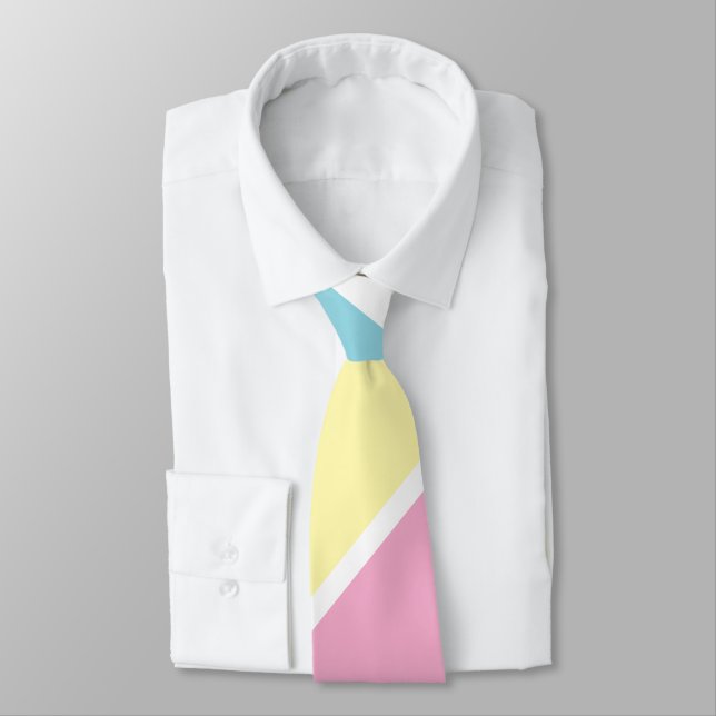 Coole Farben Streifen Krawatte (Gebunden)