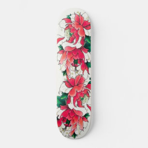 Coole farbenfrohe Blume Girl Deck Skateboard