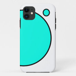 Coole, farbenfrohe, leuchtende Aqua Fett-Kreise Ze Case-Mate iPhone Hülle