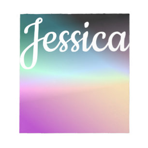 Coole Farbenfrohe Ombre-Farbverläufe und Ihr Scrip Notizblock