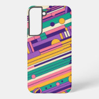 Coole, farbenfrohe Retro-Design der 80er/90er